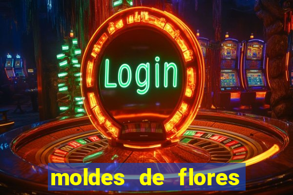 moldes de flores gigantes para imprimir